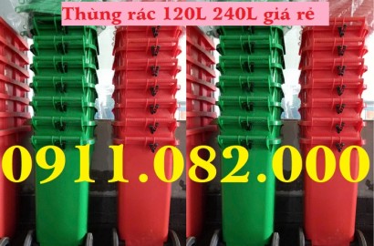 Cung cấp thùng rác phân loại 120 lít 240 lít giá rẻ tại Cần thơ- lh 0911082000