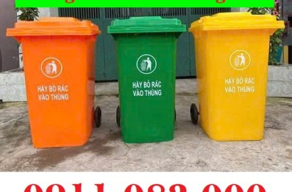 Thùng rác giá rẻ chất lượng- hàng nhập khẩu- thùng rác 120l 240l giá rẻ tại vĩnh long- lh 0911082000
