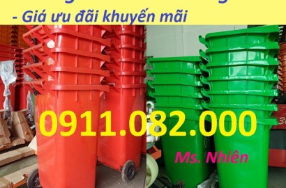 Giá sỉ thùng rác nhựa 120 lít 240 lít tại quận 6, quận 7- thùng rác nắp kín- lh 0911082000