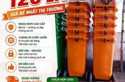 Cung cấp thùng rác nhựa đa dạng kích thước giá tốt tại cần thơ- lh 0911082000
