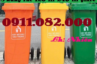 Giảm giá thùng rác nhựa- giá rẻ thùng rác 120l 240l, thùng rác y tế- lh 0911082000