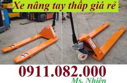 Giá xe nâng tay thấp bao nhiêu? Xe nâng tay thấp 3 tấn giá rẻ cần thơ- lh 0911082000