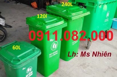 Thùng rác 240 lít giá rẻ tại cần thơ- thùng rác mới chất lượng giá rẻ- lh 0911082000