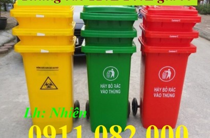 Giá rẻ thùng rác đạp chân, thùng rác 120l 240l, thùng rác nắp bật- lh 0911082000