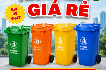 Thùng đựng rác bảo vệ môi trường giá rẻ tại vĩnh long- lh 0911082000