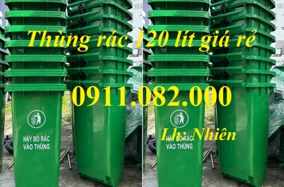 Giá rẻ thùng rác nhựa mẫu mới- thùng rác 120l 240 giá rẻ tại kiên giang - lh 0911082000