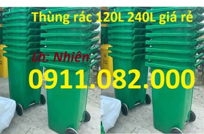 Thùng rác chất lượng giá rẻ cạnh tranh- thùng thu gom rác giá rẻ tại an giang- lh 0911.082.000