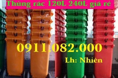 Cung Cấp Thùng Rác Nhựa Toàn Quốc Thùng Rác 120l – 240l – 660l Giá Tốt- lh 0911082000