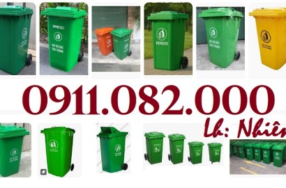 Thùng rác sỉ lẻ giá tốt hàng chất lượng- thùng rác 120l 240l màu sắc đa dạng- lh 0911082000