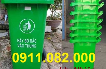 Bỏ sỉ lẻ thùng rác nhựa giá rẻ tại kiên giang- thùng rác đa dụng 120l 240l- lh 0911082000